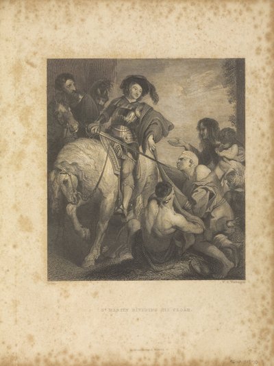 San Martín dividiendo su capa de Peter Paul Rubens